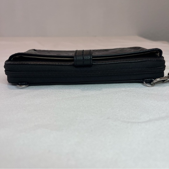The Sak Embossed Black Leather Large Wallet - Picture 10 of 11